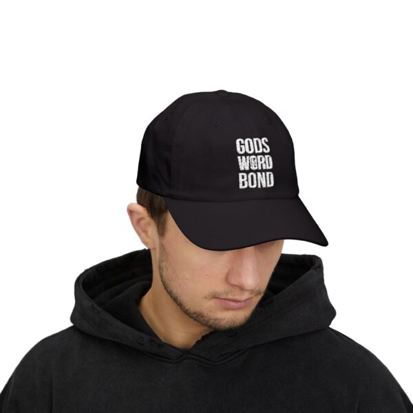 God's Word Is Bond Embroidered Hat : Classic Low Profile Cap, Relaxed Fit Dad Hat - Image 7
